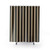 Vertical striped brown and beige shower curtain