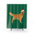 Golden Retriever Christmas Shower Curtain
