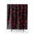 Repeating Red Lipstick Mark Shower Curtain