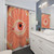 Vibrant Orange Shower Curtains with Seeing Orange Design