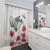 Pug in Flowers Shower Curtain