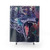 Kalopsia Psychedelic Shower Curtain with Wolf and Cosmic Design