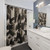 Optical Illusion Black Cat Tree Shower Curtains