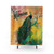 Colorful Shower Curtains with Peacock and Floral Designs