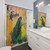 Colorful Shower Curtains with Peacock and Floral Designs