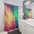 Colorful Abstract Polygon Shower Curtains