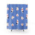 Diving Themed Shower Curtain with Sumo Wrestler Graphic