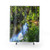 Durable hiking-themed shower curtain with nature designs