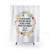 Philippians 4:6 Shower Curtains with Floral Wreath Design