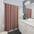 70s Retro Vertical Stripes Shower Curtain