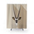 Minimalist Oryx Animal Portrait Shower Curtain