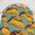 Taco pattern shower curtain - vibrant and unique bathroom decor