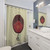 Red Lotus Flower Shower Curtain