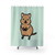 Quokka Shower Curtain with Cute, Cartoon Design