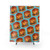 Retro Cheeseburger Pattern Blue Shower Curtain