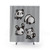 Whimsical panda shower curtain design