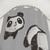 Whimsical panda shower curtain design