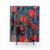 Black cat and tulips shower curtain