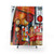 Vibrant Chinese street lanterns shower curtain