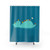 Floating Hippo and Bird Best Friends Shower Curtain