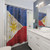 Vintage Aged and Scratched Filipino Flag Shower Curtains