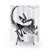 Velociraptor Skeleton Print Shower Curtain