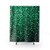 Emerald Green Glitter Shower Curtains