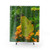 Vibrant yellow butterfly shower curtain