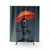 Rainy Season Shower Curtains with Cute Robot Design