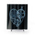 Bike Lover Heart X-Ray Shower Curtains
