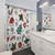 Beautiful Christmas-themed shower curtains