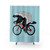 Honey Badger on a Bicycle Shower Curtain