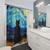 Van Gogh Style Black Cat Shower Curtains