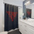 Melbourne Demons Shower Curtains featuring red and blue design