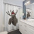Moose Shower Curtain - Winter Wildlife Decor