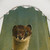 Whimsical stoat shower curtain