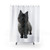 Black Cairn Terrier Dog Shower Curtains