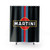 Martini Racing Stripe Shower Curtains