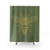 Yellow Bee Shower Curtain with Aesthetic Bee Pattern Design