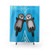 Sea Otter Couple Shower Curtain with Otters Holding Hands
