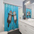 Sea Otter Couple Shower Curtain with Otters Holding Hands