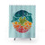 Aquatic Rainbow Shower Curtains with Sea Creatures