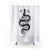 Serpent Spell-Black Botanical Shower Curtain