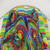 Psychedelic Rainbow Wolf Shower Curtain