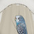 Beautiful blue budgie shower curtain