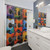 Acoustic Guitar Tile Shower Curtains