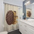 Realistic 3D Milk Chocolate Digestive Biscuits Shower Curtain