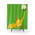 Yellow Pikmin Themed Shower Curtain