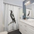 Magpie-themed shower curtain design