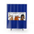 Humorous shower curtain with sarcastic design